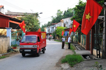 Treo cờ đón tết, 2 vợ chồng bị điện giật nhập viện - Ảnh 1.