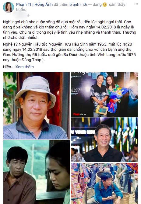 Nghệ sĩ Việt bàng hoàng, đau xót trước sự ra đi của diễn viên Nguyễn Hậu - Ảnh 2.