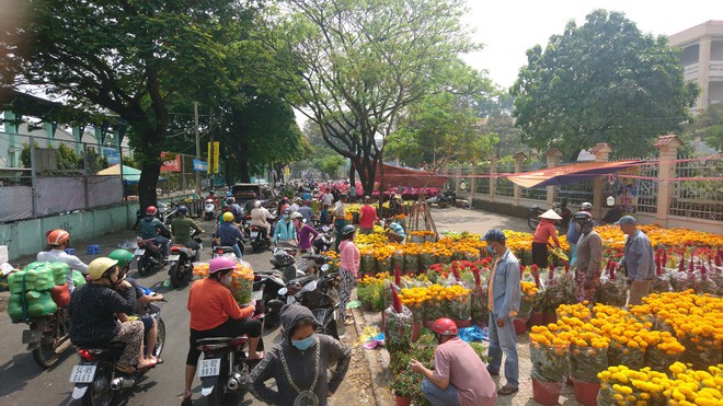 Tới giờ dẹp chợ hoa xuân ở Sài Gòn, cây kiểng bán tháo rẻ như cho nhưng vẫn bị người dân ép giá - Ảnh 10.