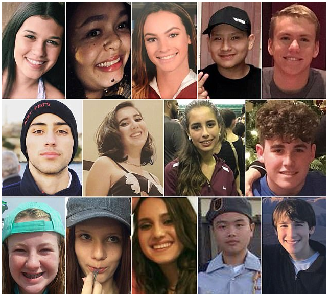 Bức ảnh khiến cả thế giới chết lặng cùng nỗi đau nước Mỹ: Chân dung 14 em học sinh tử nạn trong vụ xả súng ngày Valentine - Ảnh 1.