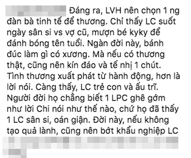 Bị chỉ trích lôi con gái ra sân si với Lý Phương Châu, Linh Chi đáp trả: Nhân cách tôi hơn cô ta! - Ảnh 2.