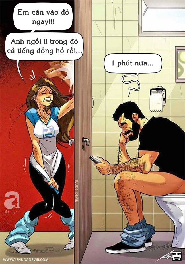 Xem bộ tranh về cuộc sống hôn nhân này đi: Bạn sẽ thấy đó là sự thật trần trụi và gật gù vì có mình trong đó - Ảnh 1. Xem bộ tranh về cuộc sống hôn nhân này đi: Bạn sẽ thấy đó là sự thật trần trụi và gật gù vì có mình trong đó - Ảnh 1.