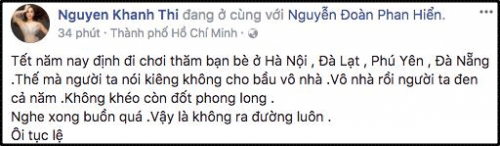 Khánh Thi buồn bã vì những tục lệ hà khắc dành cho bà bầu ngày Tết - Ảnh 2.