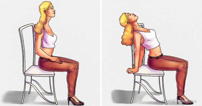 5 bài tập tại ghế văn phòng có tác dụng giảm đau lưng không kém massage mà chị em nào cũng thích - Ảnh 1.