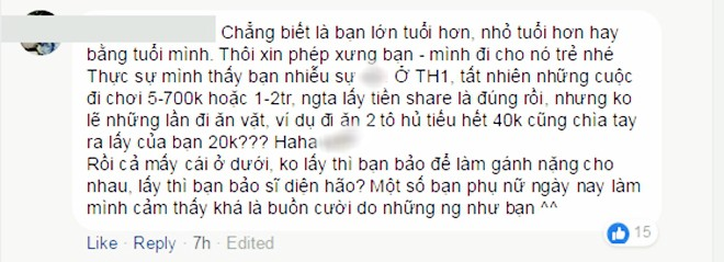 Cô nàng gây bão MXH vì chuyện cưa đôi tình phí: Bạn trai không nhận tiền thì không được, nhận thì bảo sĩ diện hão - Ảnh 2.