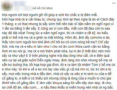 Con dâu sẩy thai, mẹ chồng chẳng những không an ủi còn buông lời cay nghiệt: Do ăn ở thất đức nên mới xảy ra như vậy - Ảnh 1.