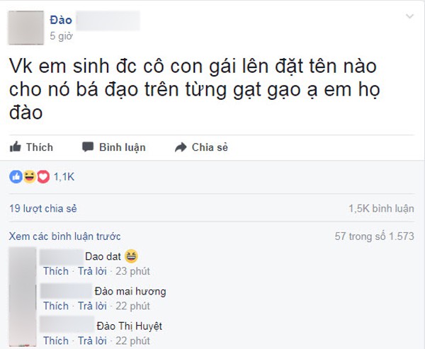 Cười ra nước mắt với những siêu phẩm đặt tên con theo họ yêu cầu của cư dân mạng - Ảnh 9.