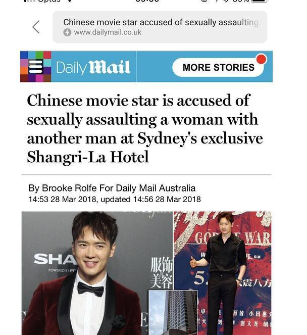 Bạn diễn của Phạm Băng Băng bị bắt vì cáo buộc hiếp dâm ở Úc - Ảnh 1.