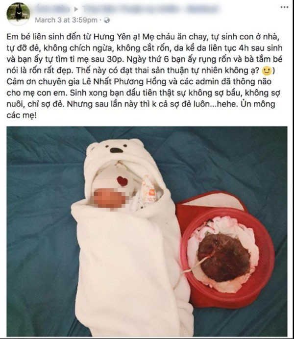 Mẹ bầu ở Hưng Yên gây sốc khi sinh con tại nhà, tự đỡ đẻ và để nhau thai gắn với bé đến 6 ngày sau sinh - Ảnh 1.