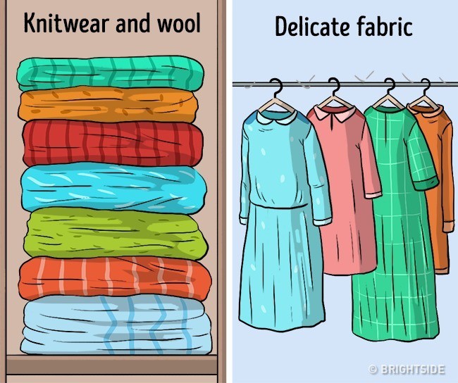 Nếu không muốn tủ quần áo lúc nào cũng lộn xộn, chị em hãy bỏ ngay những thói quen sắp xếp tưởng đúng mà sai bét này - Ảnh 3.