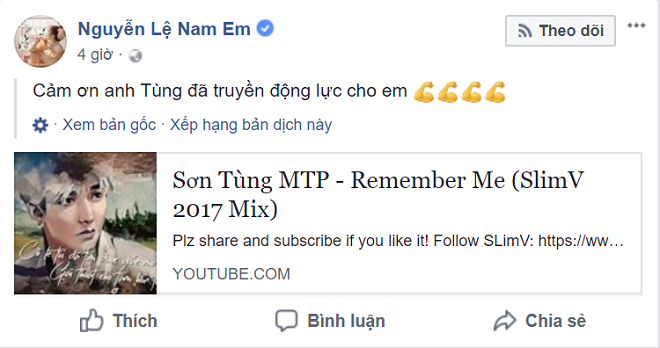 Giữa lúc tất cả đang hồi hộp chờ Sơn Tùng comeback, Nam Em thật biết chọn mặt gửi vàng người truyền động lực cho mình - Ảnh 2.