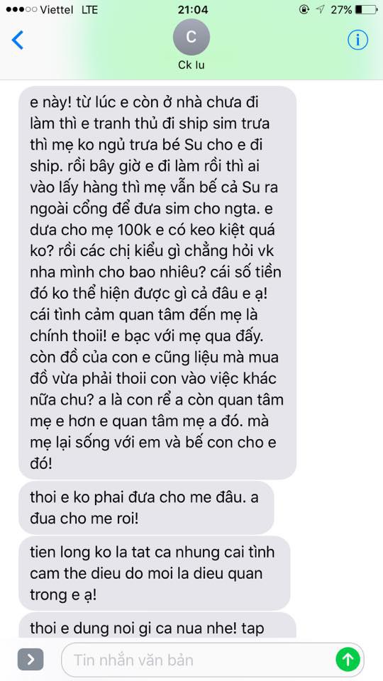 Chị em tranh cãi chuyện suốt 6 tháng nuôi con chồng không giúp đồng nào, vợ biếu mẹ chồng 100 nghìn đi chơi thì bị mắng keo kiệt - Ảnh 3.