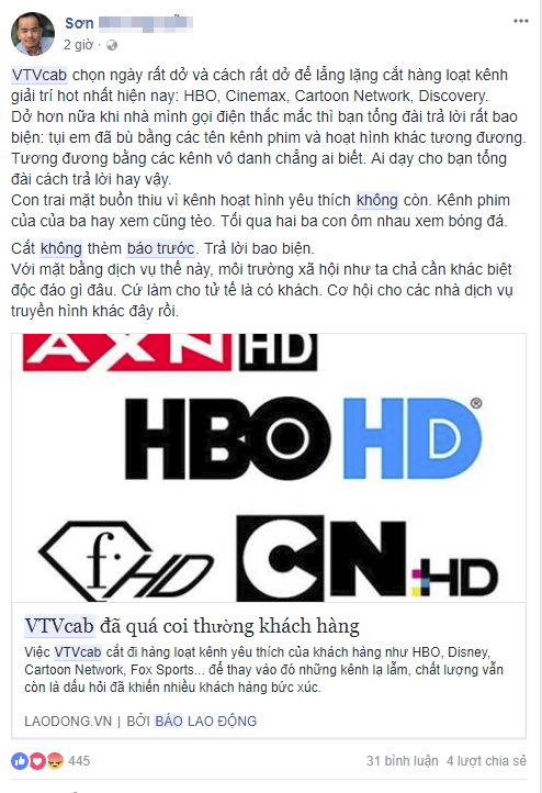 Người xem VTVcab bức xúc trước sự biến mất của 23 kênh truyền hình: Không ai nhận được bất kì thông báo nào cả! - Ảnh 7.