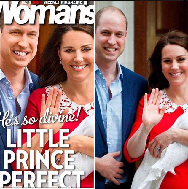 Đăng ảnh bìa vợ chồng Hoàng tử William, một tạp chí phụ nữ bị chỉ trích vì chỉnh sửa quá đà hình ảnh Công nương Kate - Ảnh 1.