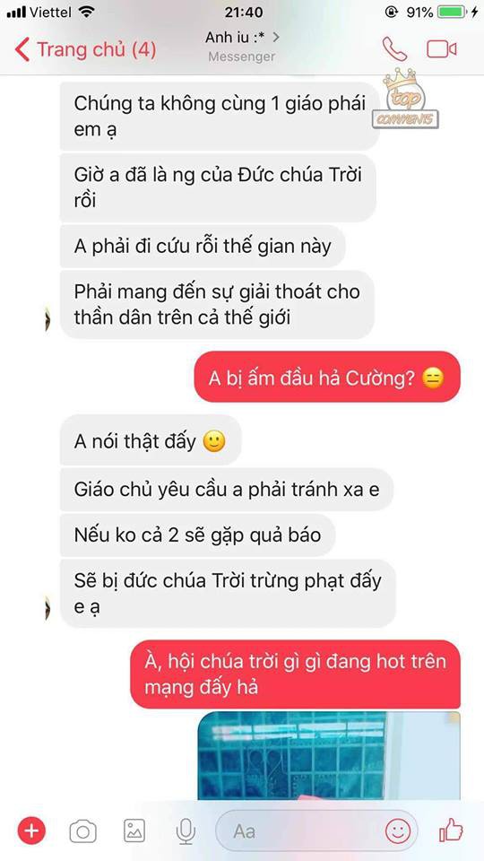 Cái kết bất ngờ cho cô gái giả vờ mang thai để kéo người yêu ra khỏi Hội Thánh Đức Chúa Trời - Ảnh 2.