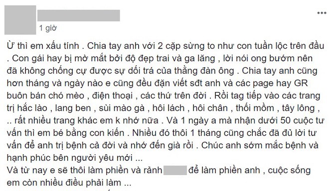 Cay cú vì bị cắm sừng, cô gái trả thù bằng cách bêu tên bạn trai trên khắp các trang chữa bệnh da liễu - Ảnh 1.