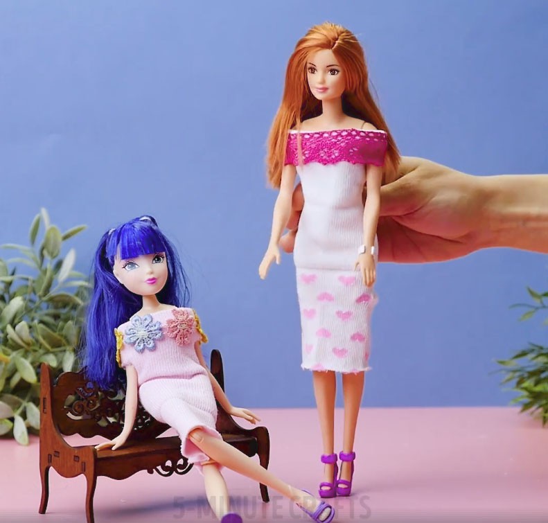 Cách may quần áo búp bê Barbie