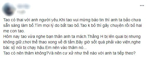 Khoảnh khắc bẽ bàng chàng thanh niên nhận ra quả báo có thật: Vừa bắt bạn gái bỏ thai đã dính ngay quai bị - Ảnh 1.