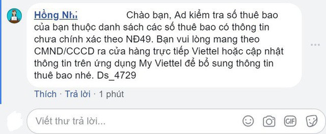  Viettel yêu cầu khách hàng bổ sung thông tin cá nhân, chụp chân dung chủ SIM trước ngày 24/4, nếu không sẽ bị chặn 1 chiều - Ảnh 4.