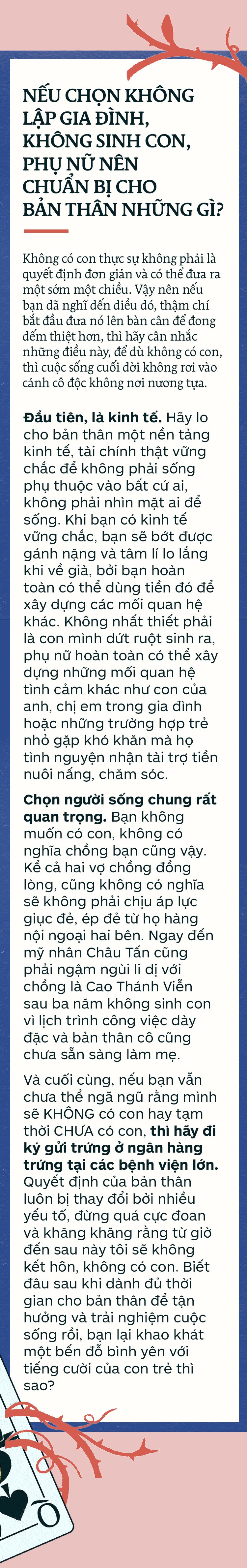 Nỗi lòng phụ nữ tuổi 30: Không chồng cũng chẳng sinh con, ai sẽ chăm sóc tôi lúc về già? - Ảnh 12.