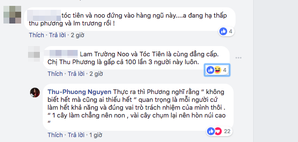 Thu Phương gây sốc khi bấm like bình luận chê bai Tóc Tiên - Noo Phước Thịnh - Lam Trường  - Ảnh 5.