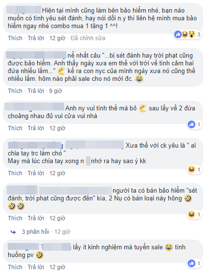 Chết cười với màn tiếp thị bảo hiểm sét đánh hay trời phạt của người yêu cũ: “Khi yêu anh thấy em hay thề lắm!” - Ảnh 2.