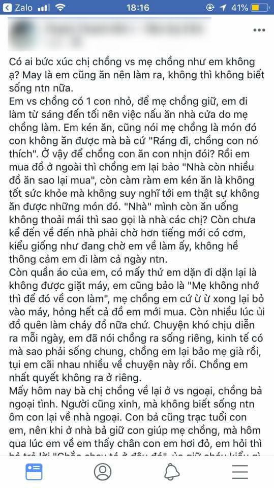 Chân dung nàng dâu đang làm xôn xao cõi mạng: Đi làm cả ngày để việc nhà mẹ chồng lo tất vẫn mắng mỏ nặng lời - Ảnh 1.