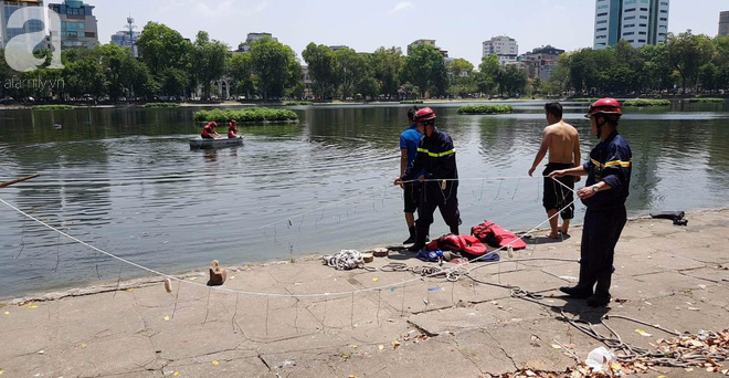Hà Nội: Nam thanh niên nhảy xuống hồ Thiền Quang trong tình trạng không bình thường, cụ ông lao xuống cứu đuối nước tử vong - Ảnh 4.