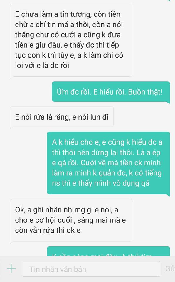 Cô gái dứt khoát chia tay vì chồng sắp cưới tuyên bố không tin tưởng vợ, sẽ đưa hết tiền bạc cho mẹ đẻ sau khi kết hôn - Ảnh 2.