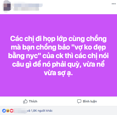Bị bạn bè chê xấu hơn người yêu cũ của chồng, vợ trẻ đăng đàn hỏi 500 chị em trả lời sao cho “ngầu” - Ảnh 1.