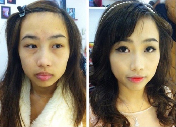Đăng ảnh trước và sau khi makeup, cô ấy đã chứng minh: Dù mắt có tinh, không dễ nhận ra con gái khi để mặt mộc - Ảnh 4.