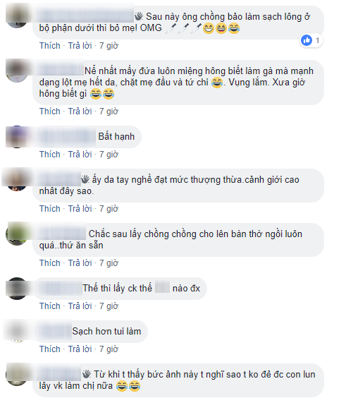 Bố dặn làm gà thật sạch lông, cô nàng không những vâng lời mà còn tạo ra một tác phẩm mang tên gà tàn tật  - Ảnh 4.