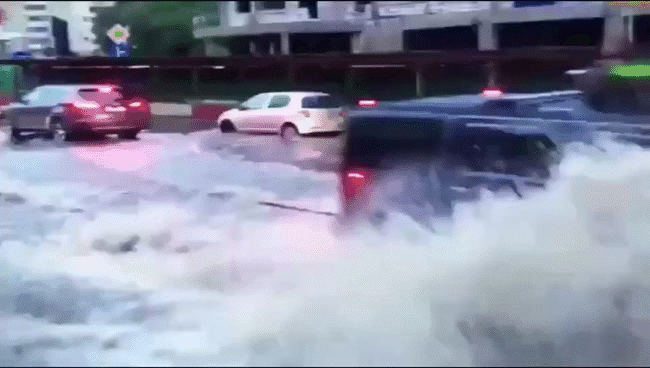Trung Quốc: Những hình ảnh dở khóc dở cười trong mùa bão lũ ngập lụt - Ảnh 9.