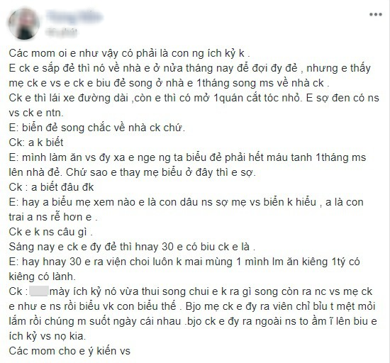 Chị em phẫn nộ với cô chị dâu là chủ cửa hàng cắt tóc gội đầu, sợ đen nên không muốn em chồng về ngoại sinh con - Ảnh 1.