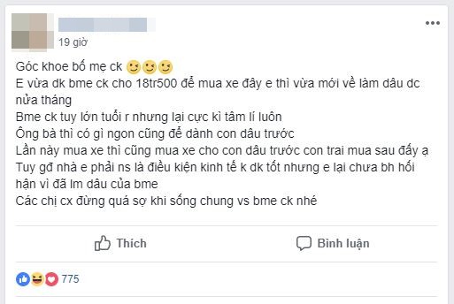 Khoe bố mẹ chồng cho tiền mua xe máy, nàng dâu mới bị cư dân mạng bĩu môi chê bai mới nửa tháng - Ảnh 1.