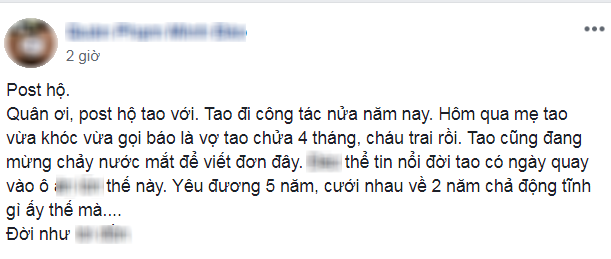 Chồng đi công tác nửa năm, vợ báo bầu 4 tháng, anh chàng “mừng rơi nước mắt” viết đơn ly hôn - Ảnh 1.