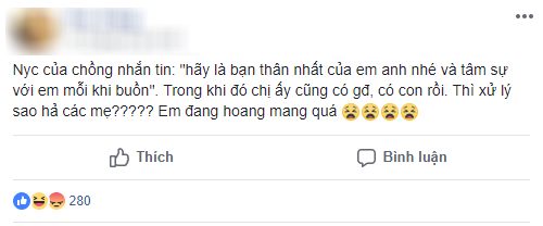 Đọc được tin nhắn bạn gái cũ gửi cho chồng mình, còn đòi làm bạn thân, cô vợ liền đăng đàn xin cao kiến của 500 chị em - Ảnh 1.