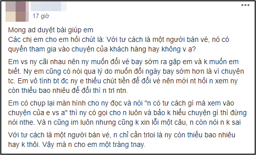 Quan tâm thái quá đến người yêu của khách hàng thân thiết, cô nàng bán vé bị hội chị em chửi sấp mặt - Ảnh 1.