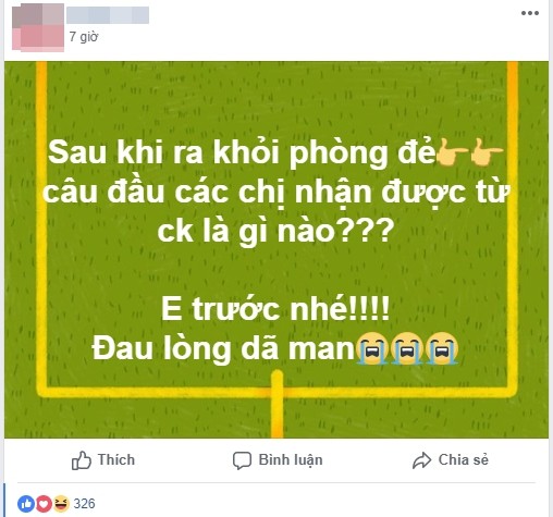 Sau khi ra khỏi phòng đẻ, câu đầu tiên chồng nói với các mẹ là gì? - Ảnh 1.