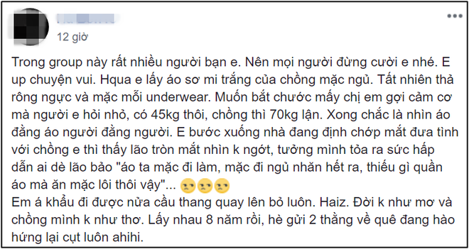 Học đòi lãng mạn như phim nhưng chỉ một câu nói của chồng khiến vợ nhận ra đời không như mơ - Ảnh 1.