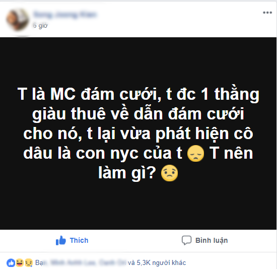 Tưởng kiếm được mối làm ăn ngon, chàng MC đám cưới tá hỏa khi nhận ra cô dâu chính là người yêu cũ của mình - Ảnh 1.