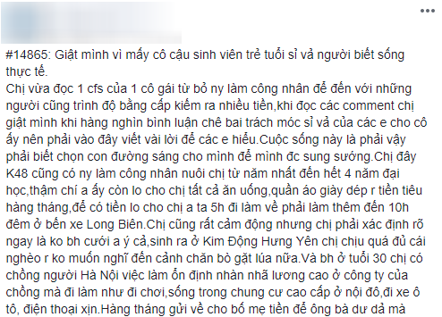 Chị gái khiến MXH dậy sóng khi cho rằng mình sáng suốt vì “đá” bạn trai công nhân để đến với người giàu có hơn, còn nói: Chị không cảm thấy có lỗi! - Ảnh 1.