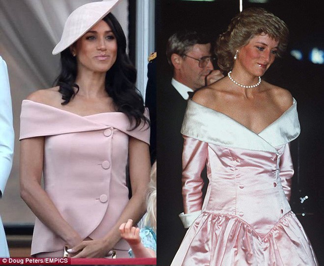 Nhìn trang phục mới nhất của Meghan Markle lại khiến người ta nhớ đến loạt váy suit cực đẹp của Công nương Diana - Ảnh 1.