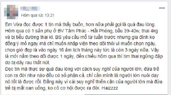 Chọn giờ v&agrave;ng để mổ thai 4,4 kg, mẹ bầu đau đớn v&igrave; phải đ&aacute;nh đổi bằng cả t&iacute;nh mạng của con - Ảnh 1.