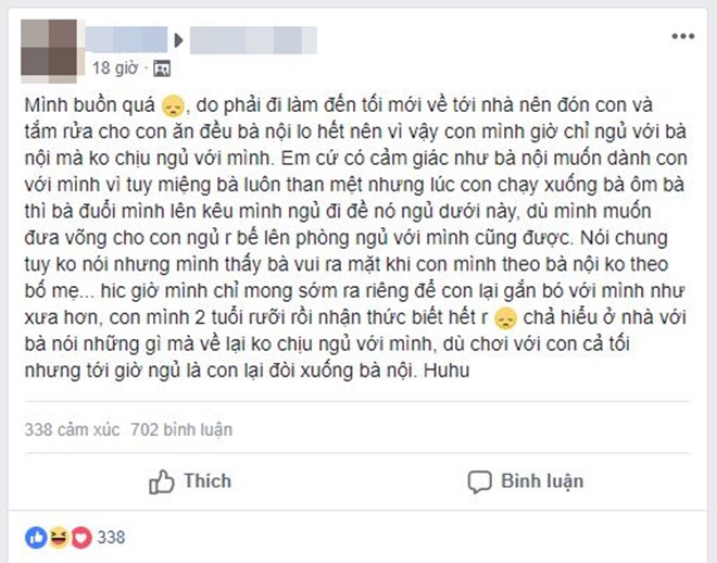 Mẹ chồng luôn giành trông cháu để con dâu nghỉ ngơi, vợ trẻ nơm nớp lo bị bà nội cướp mất con - Ảnh 1.