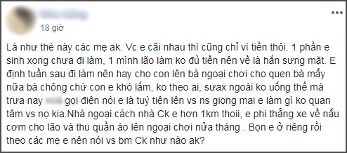 Chồng hậm hực vì vợ ở cữ là gánh nặng, đến khi vợ gửi con để đi làm thì lại không tiếc lời mỉa mai - Ảnh 1.