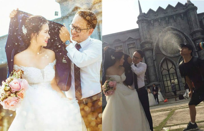 Ngã ngửa với sự thật về cơn mưa tình yêu trong những bức ảnh cưới lãng mạn - Ảnh 3.