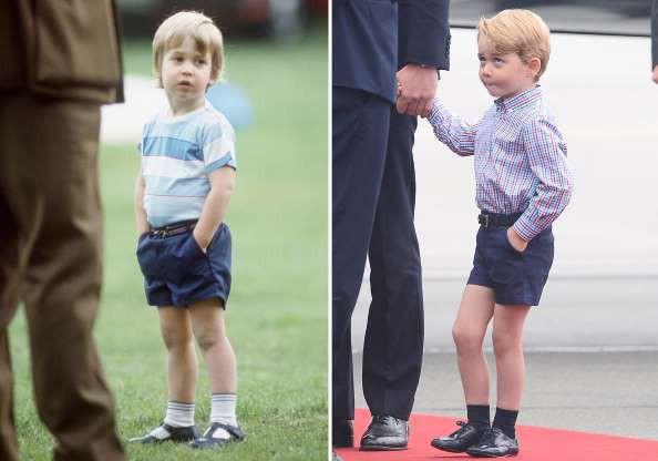 Những khoảnh khắc giống nhau như 2 giọt nước giữa Hoàng tử George và bố William - Ảnh 15.