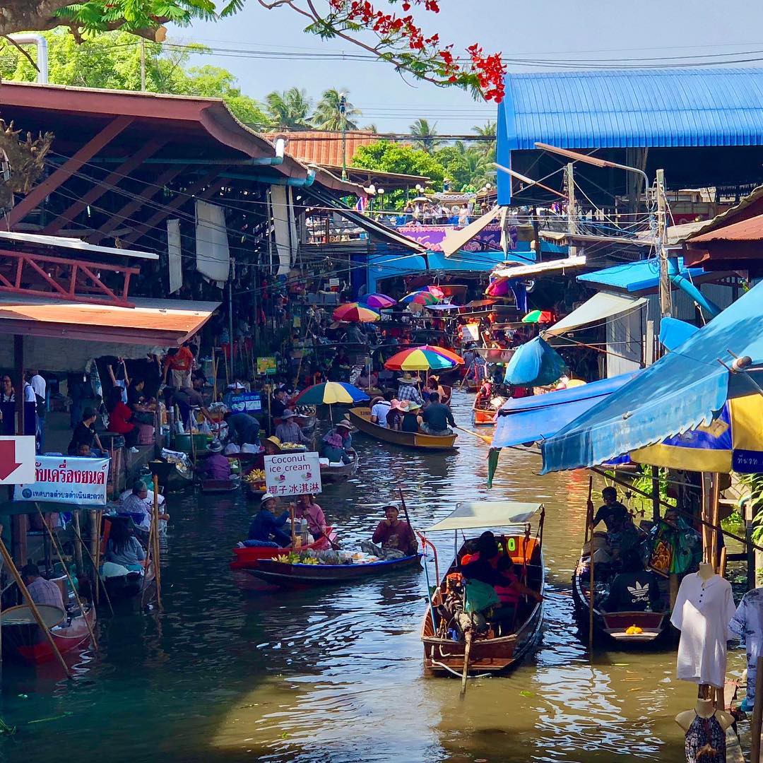 Damnoen Saduak - khu chợ nổi tiếng nhất nhì thế giới nhất định nên ghé khi đến Bangkok - Ảnh 1.