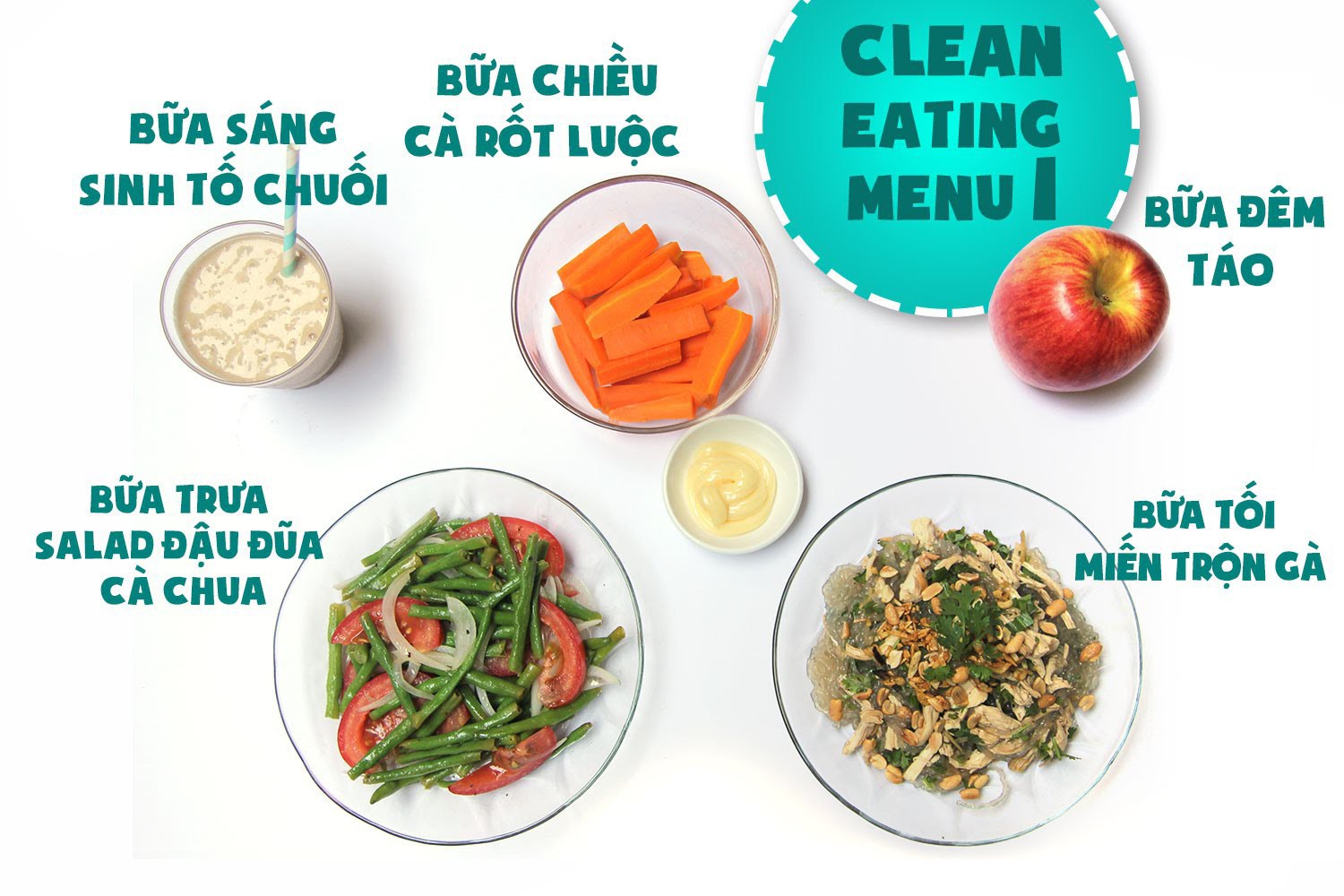 Gợi ý thực đơn 7 ngày đầu Eat Clean với nhiều món ăn quen thuộc của người Việt Nam - Ảnh 1.